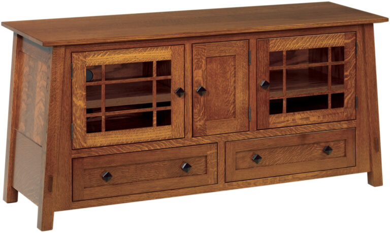 Amish McCoy 60 Inch TV Cabinet with Drawers