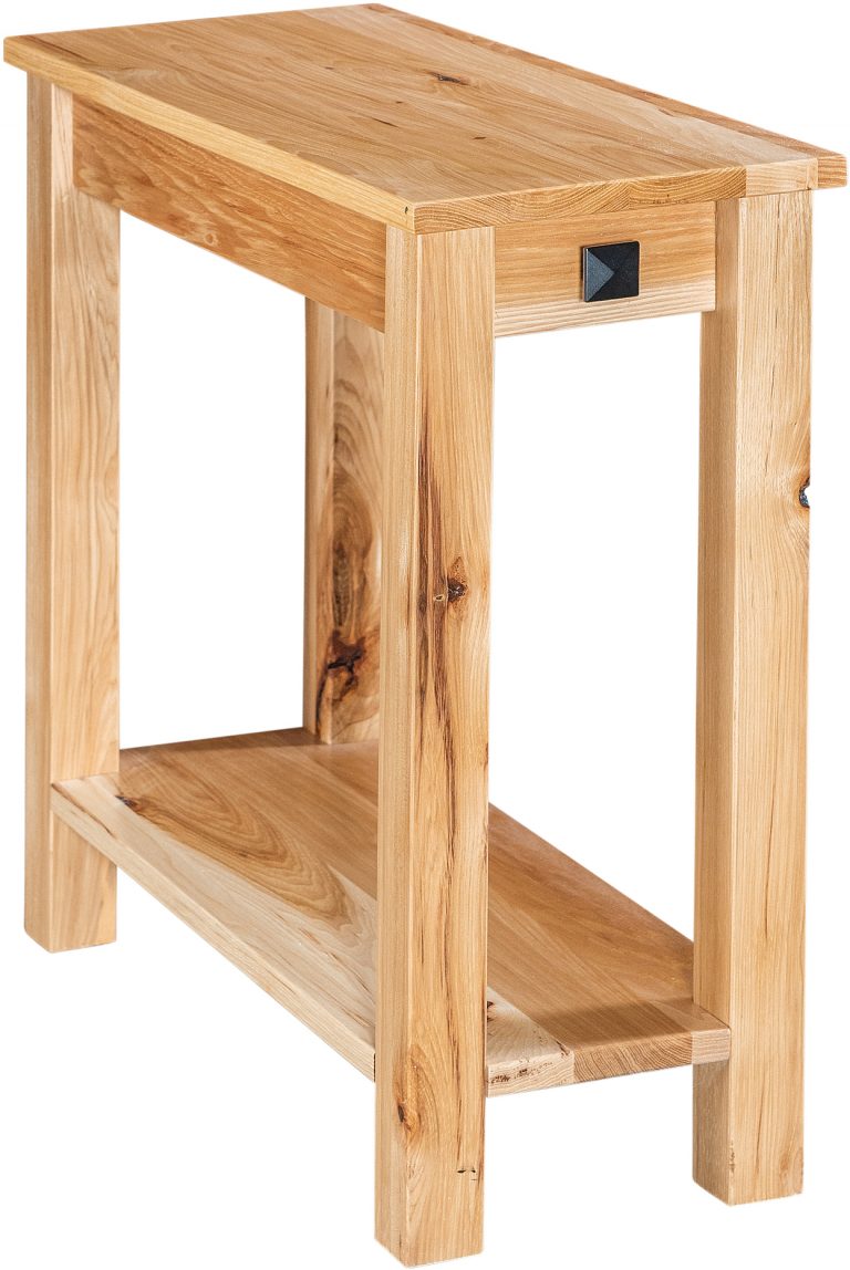 Amish Carsey Narrow One Drawer End Table