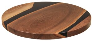 Lazy Susan with Dark Knight Epoxy