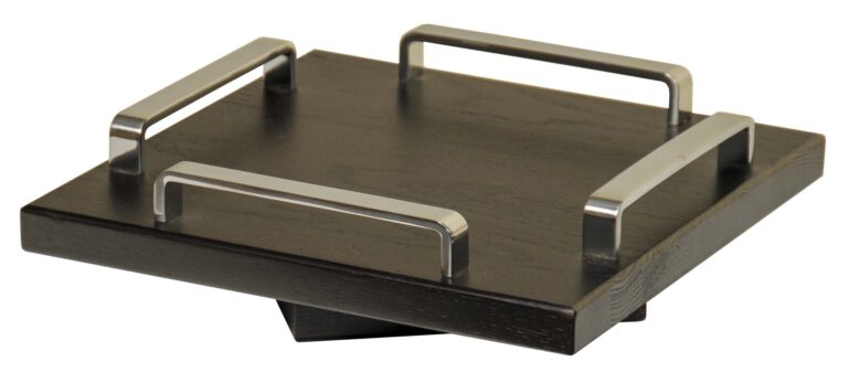 Amish Element Lazy Susan with Modern Rail