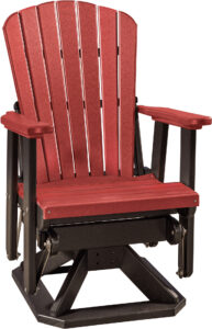 Fan Back Swivel Glider