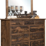 Barn Floor High Dresser with Mirror