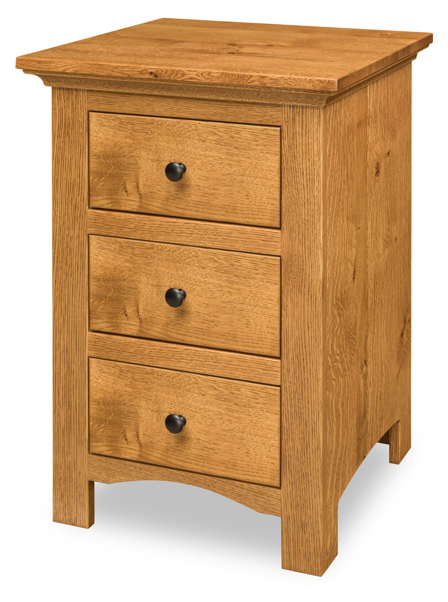 Custom Canton Three Drawer Nightstand