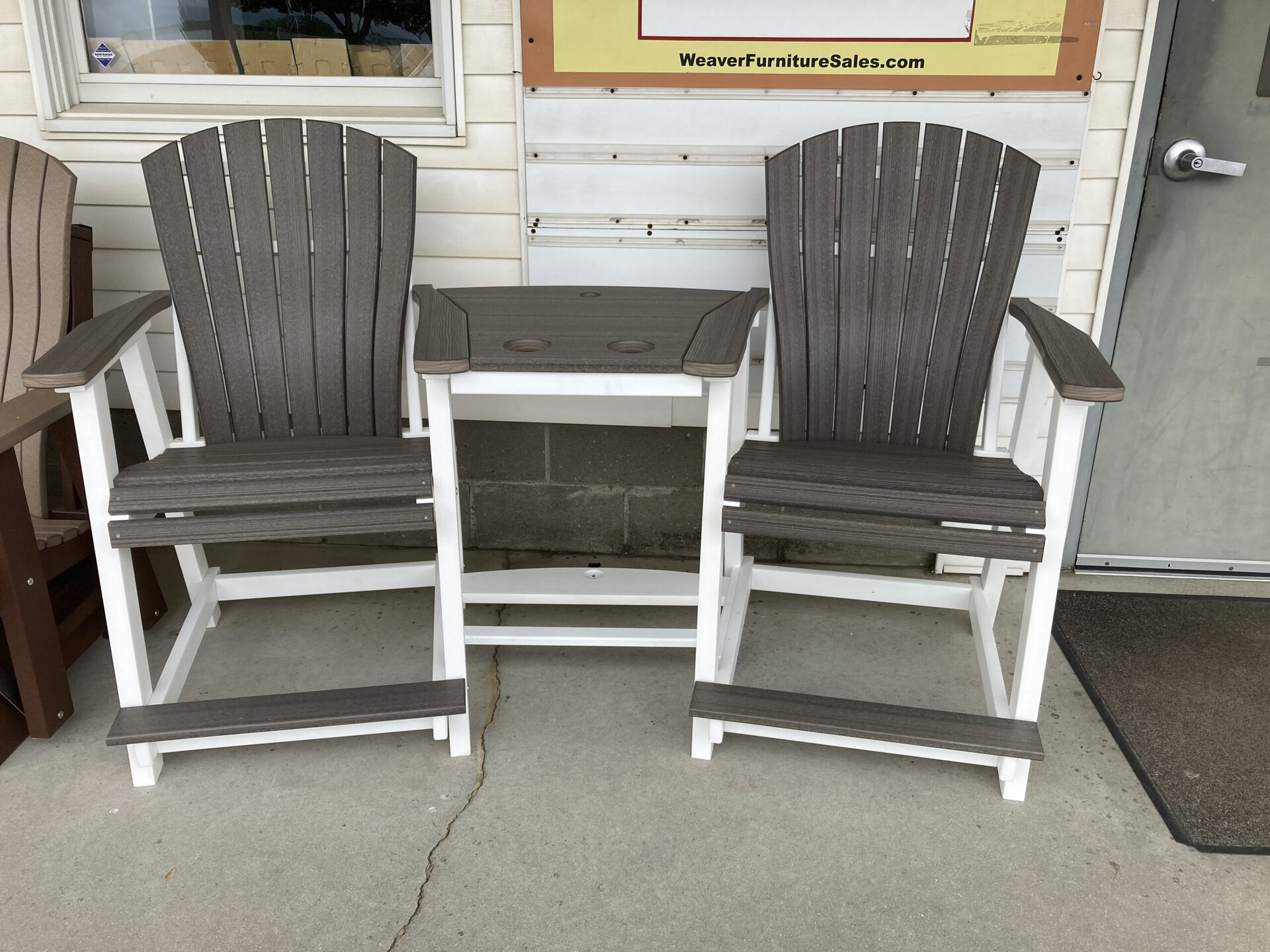 Custom Comfort Back Connected Balcony Set - Counter Height - Ready for Pick Up