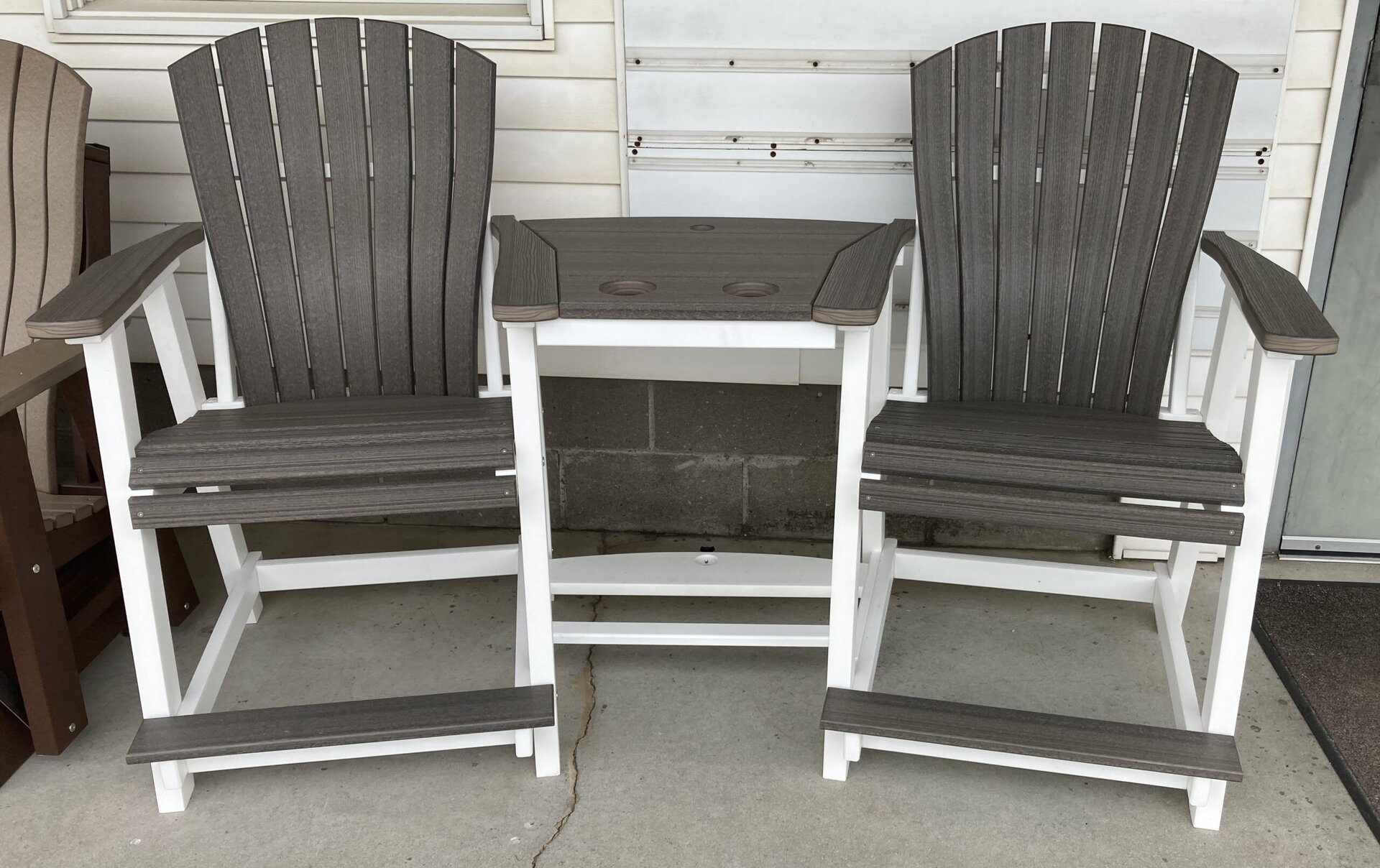 Custom Comfort Back Connected Balcony Set - Counter Height - Ready for Pick Up
