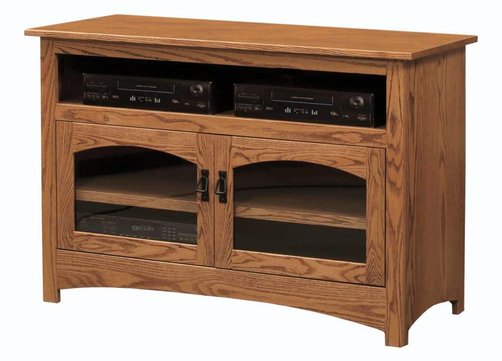Mission Small Oak TV Amish Solid Hardwood TV