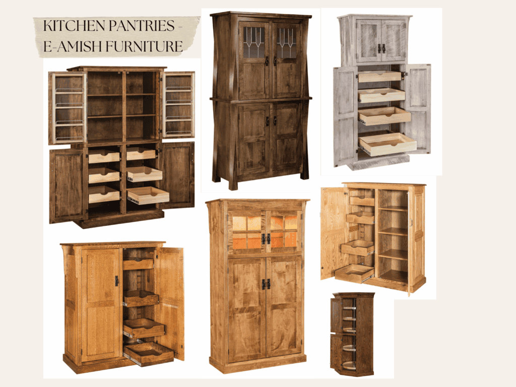Custom Kitchen Pantries by E-Amish Furniture
