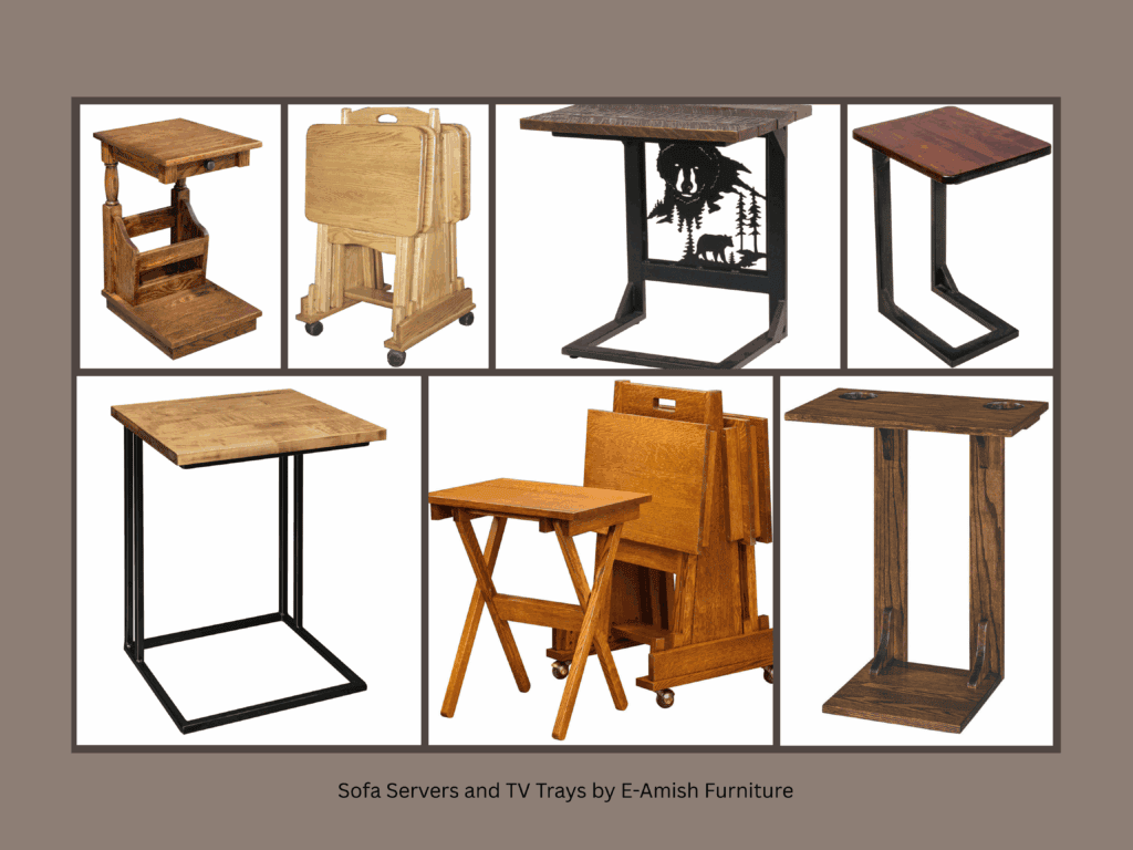Sofa Server and TV Trays by E-Amish Furniture
