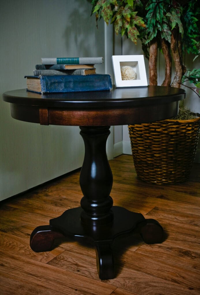 Custom Amish Side Table with Books