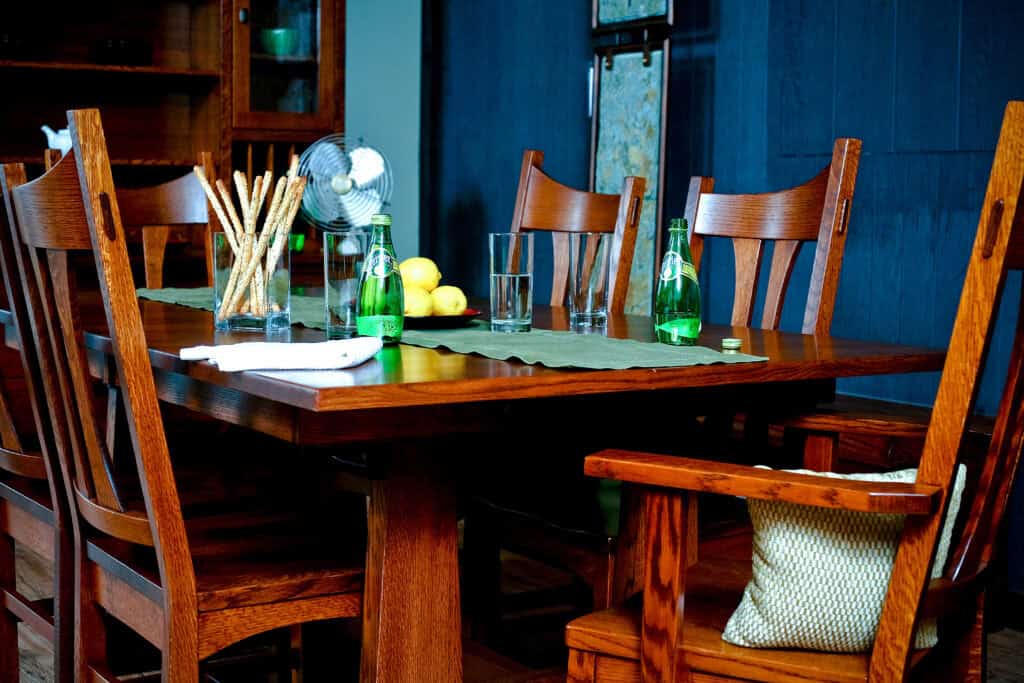 Custom Table with Chairs Close Up
