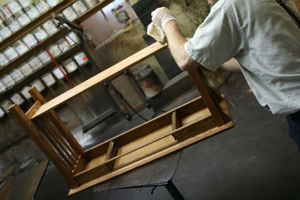 Amish Hand Wiped Furniture Finishing